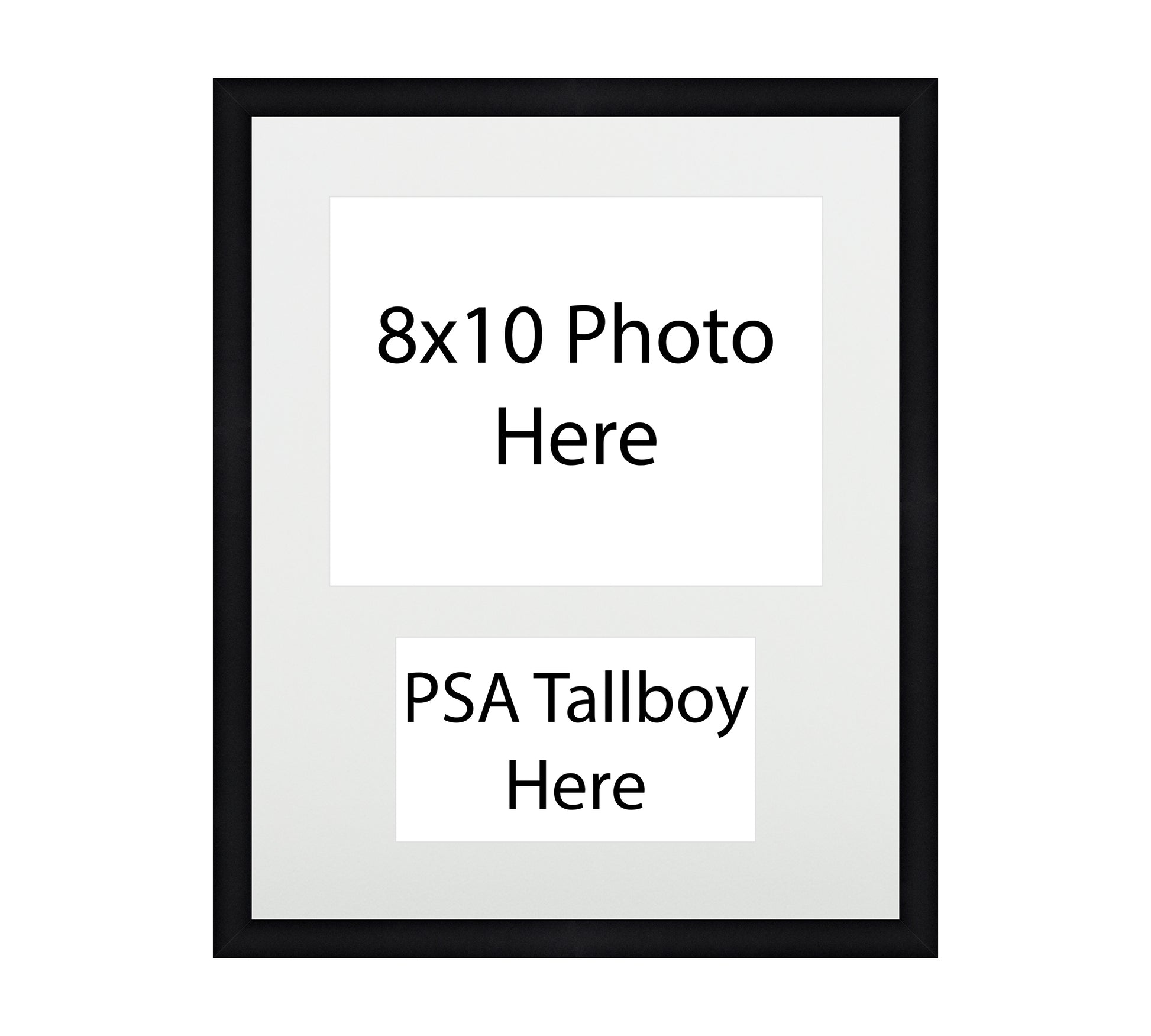 PSA Framed Card Display with Photo Opening