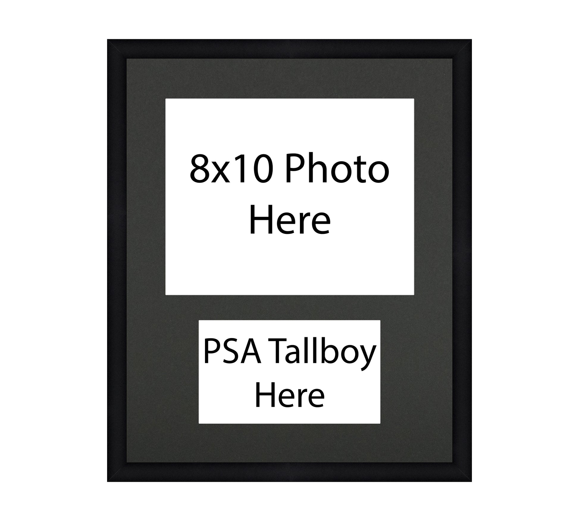 tall boy graded card sleeves Framed Card Display with Photo Opening